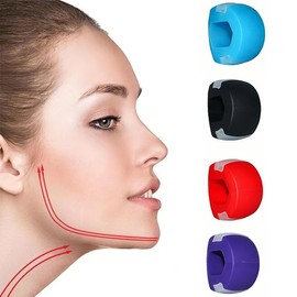 SJBAUTYO 4-Piece Jaw Trainer Set with Jawline Balls for Effective Double Chin Training and Facial Exercises