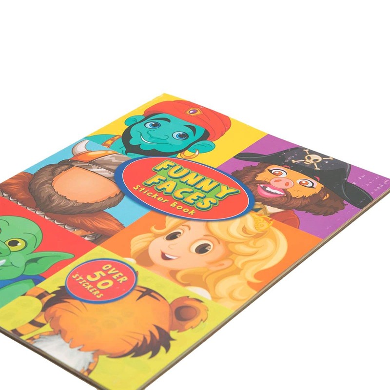 Paper Craft Funny Face Sticker Activity Book
