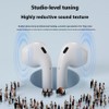 LUBOLAN Black Wireless Earbuds，Bluetooth 5.4 Ear Buds with Multifunctional Touch