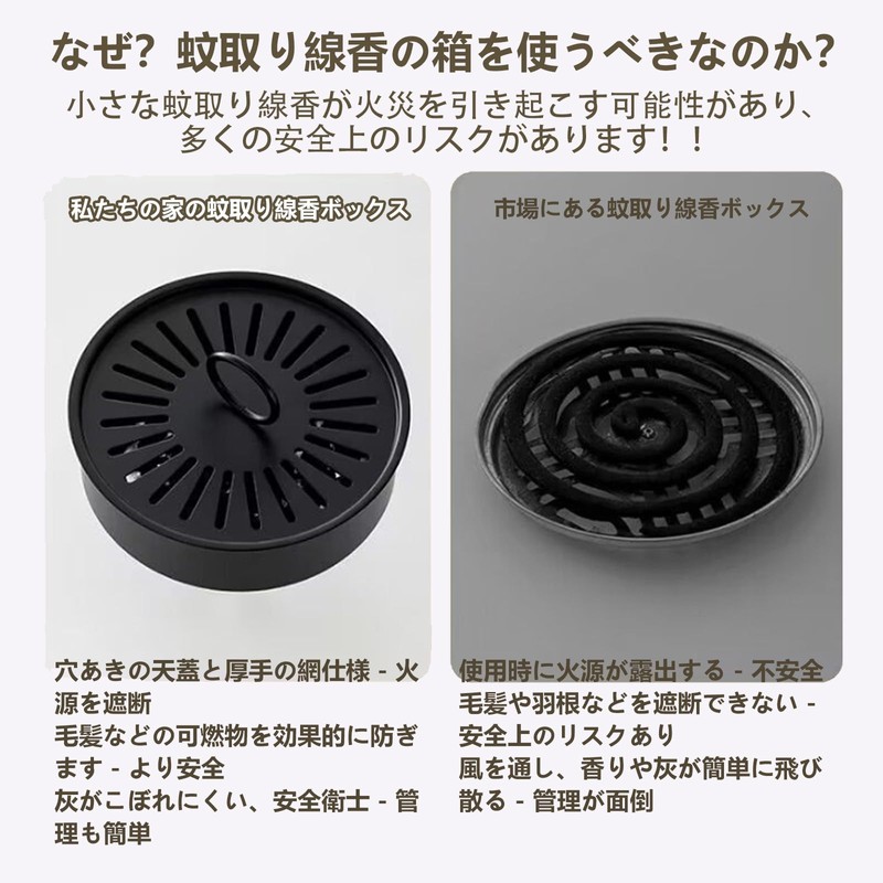 Outop Mosquito Coil Holder - Powerful Mosquito Repelling Countermeasure Container