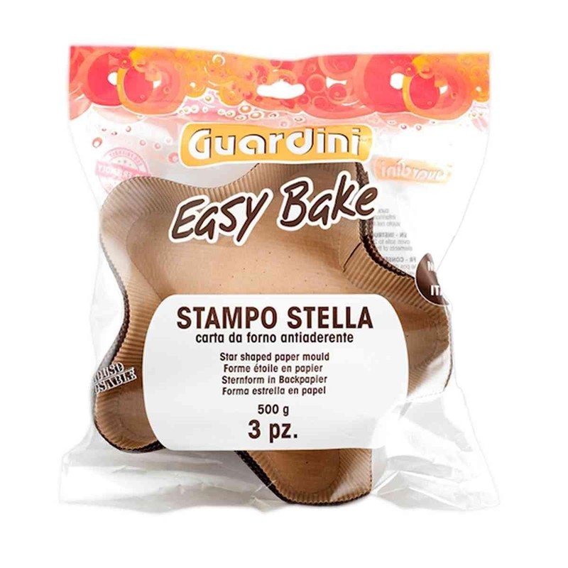 Guardini Star/Pand confezione3 Paper Moulds, 500 gr