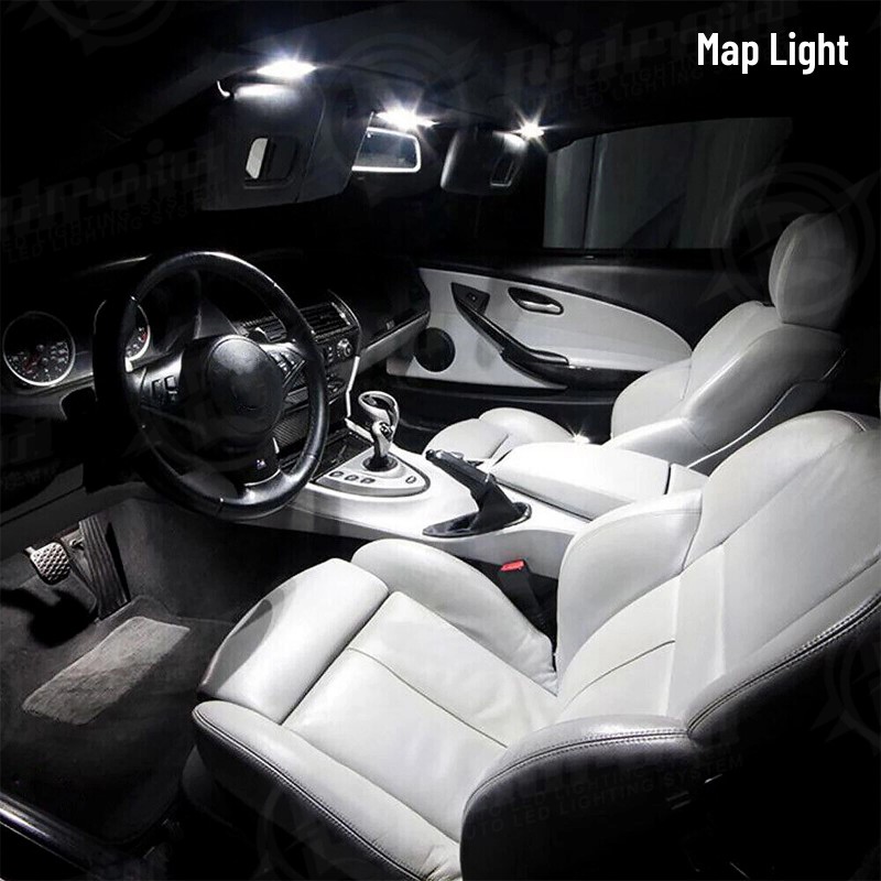 RIDROID 16PCS White Interior LED Lights Package kit For 2010-2021