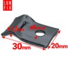 Mounting Clamp Rod Mat Fence Tension Wire Holder with Self-Tapping