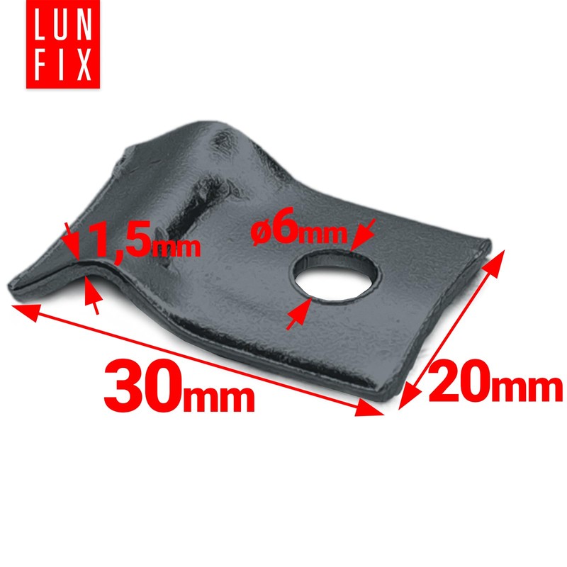 Mounting Clamp Rod Mat Fence Tension Wire Holder with Self-Tapping