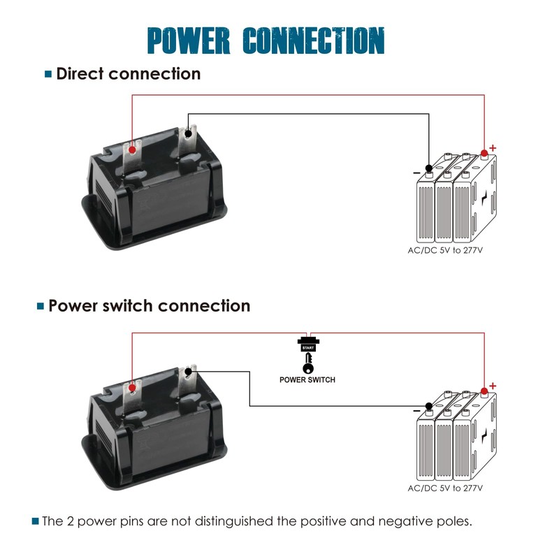Runleader Digital Maintenance Hour Meter AC/DC 5V to 277V for