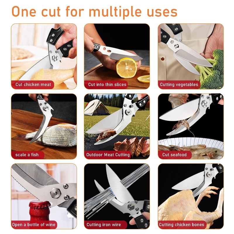 Professional Heavy Duty Kitchen Shears for Food – All in
