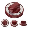 Toddmomy Red High Temperature Resistant Gas Stove Knob Replacement 2.75