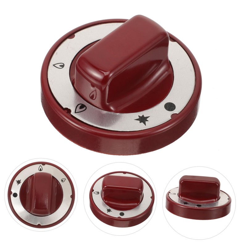 Toddmomy Red High Temperature Resistant Gas Stove Knob Replacement 2.75