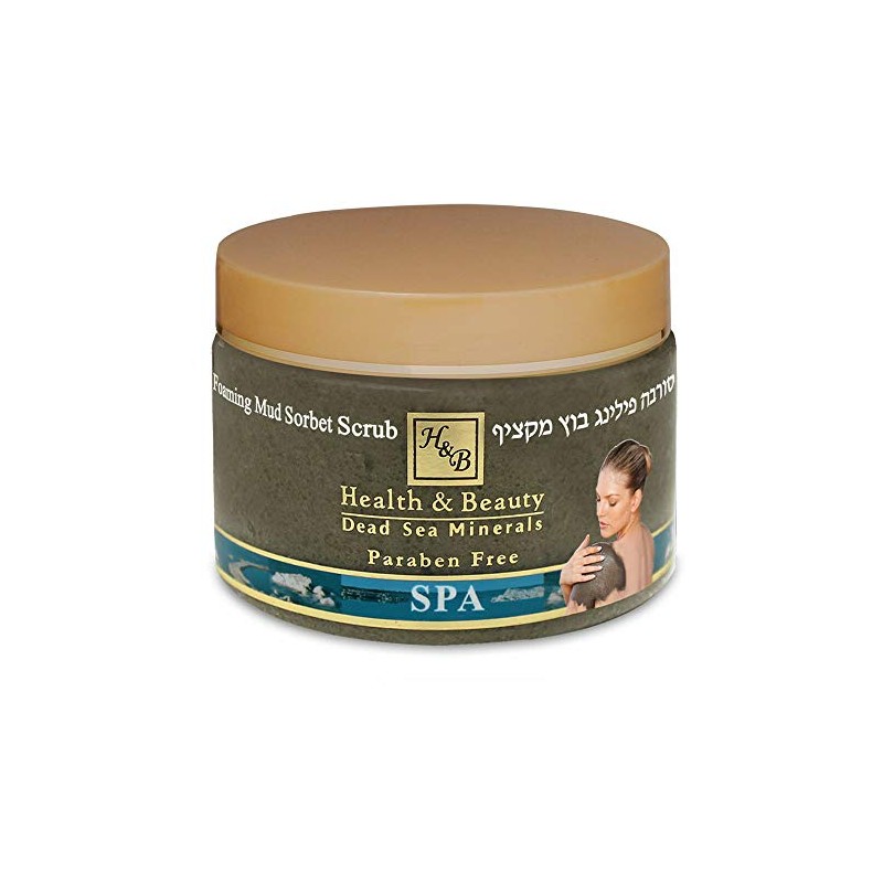 Body scrub with the salt and mud of the Dead