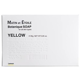 MATIN et ÉTOILE Botanic Soap, Solid Soap, YELLOW (Lemon, Geranium), 3.3 oz (95 g)