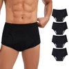 PurityLock Men's Incontinence Underwear Washable - Cotton Leak Proof Briefs