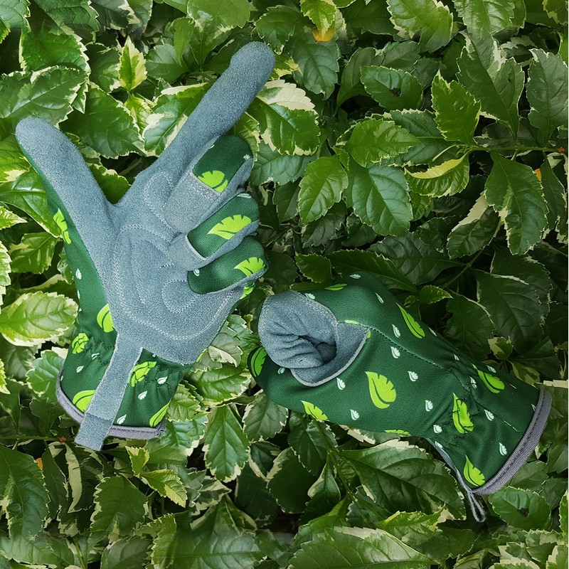 SKYDEER Womens Gardening Gloves with Super Soft Deerskin Leather Suede