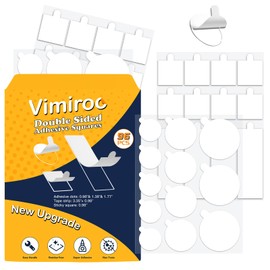 vimiroo Sticky Tack, Double Sided Museum Putty, Strong Self Adhesive Sticky Dots, Poster Mounting Putty for Wall Hanging, Balloons 96pcs