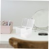 BUGUUYO 2pcs Cotton Swabs Holder with Lid Makeup Vanity Organizer