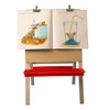 Crestline Products Natural Wood Child's Preschool Easel (White Dry Erase