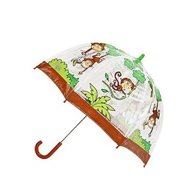 Bugzz Pvc Clear Monkey Umbrella