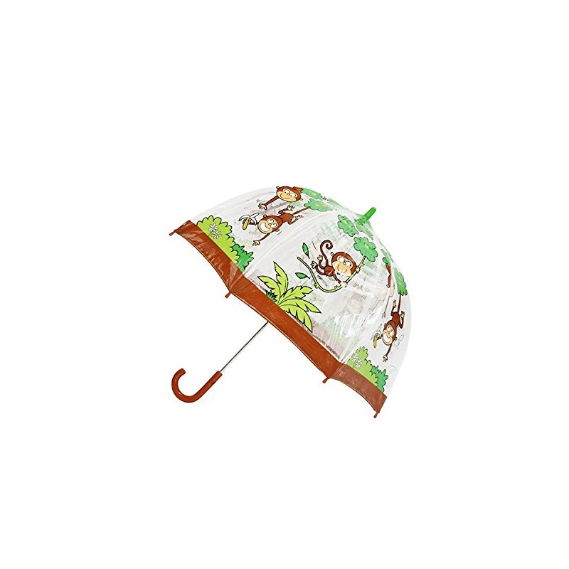Bugzz Pvc Clear Monkey Umbrella
