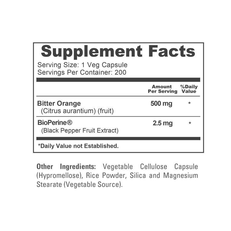 NusaPure Bitter Orange - Suitable for Vegetarian/Vegan, Non - GMO
