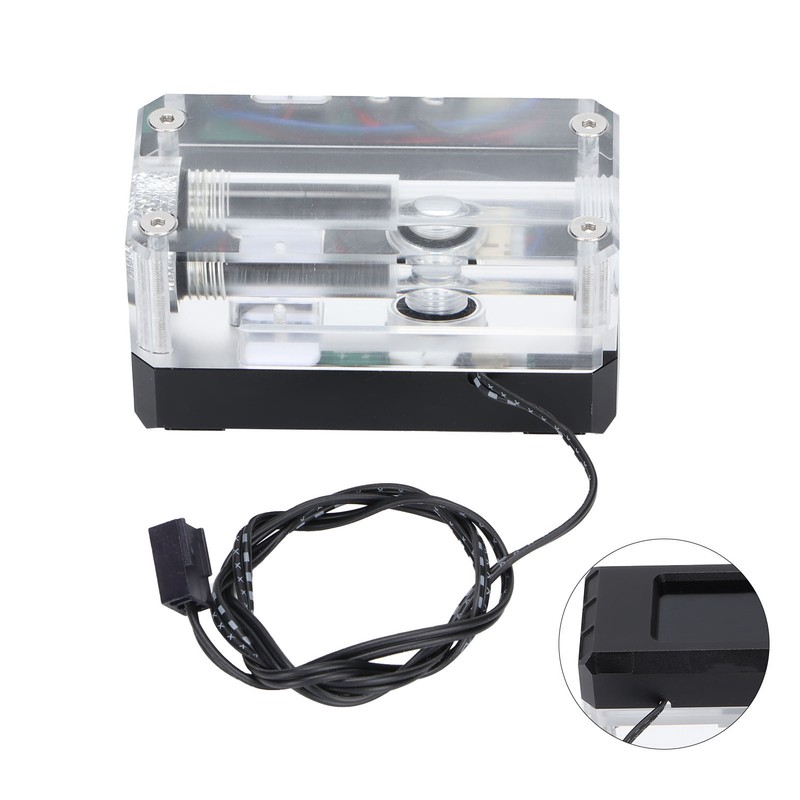 Water Thermometer CPU Temperature Indicator with LED Digital Screen Display