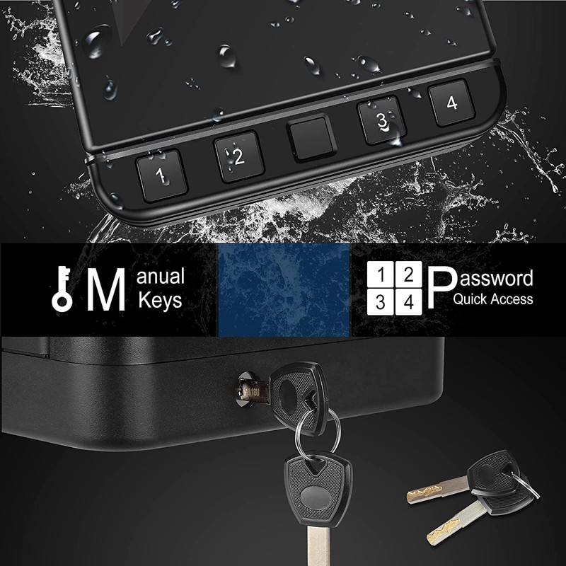 Gun Safe for Pistol, Quick Access Handgun Safe Firearm Lock