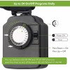 BN-LINK 24 Hour Mechanical Outdoor Light Timer with Covers, Heavy