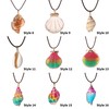 FM FM42 Natural Seashell Shell Scallop Conch Pendant Necklace (Style