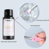 Fcozpjk Poly Extension Gel Nail Kit, Clear White Pink With