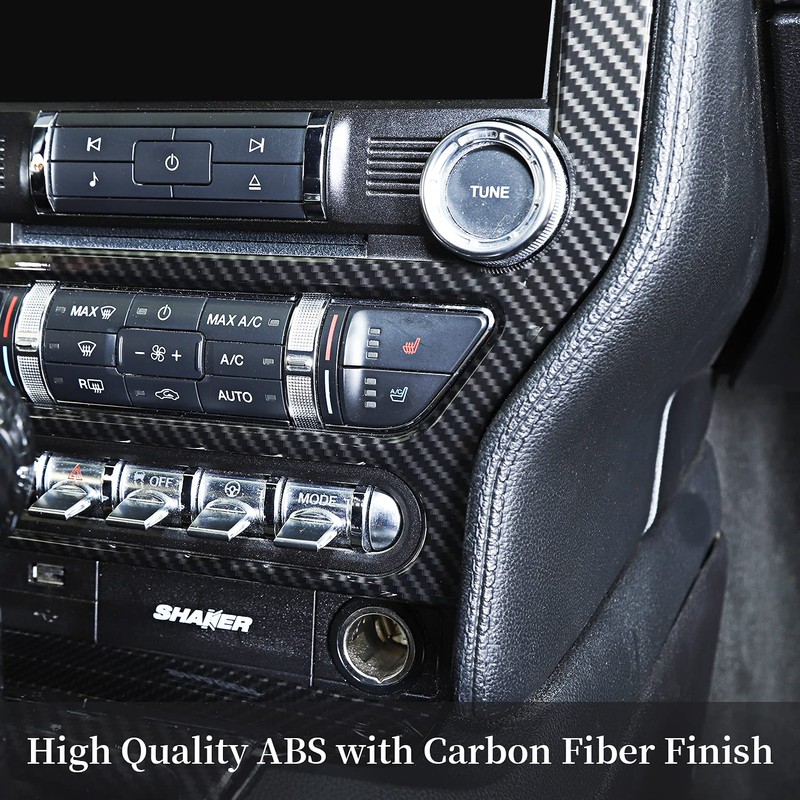 RT-TCZ Carbon Fiber Center Console Multimedia Panel Decoration Trim Sticker