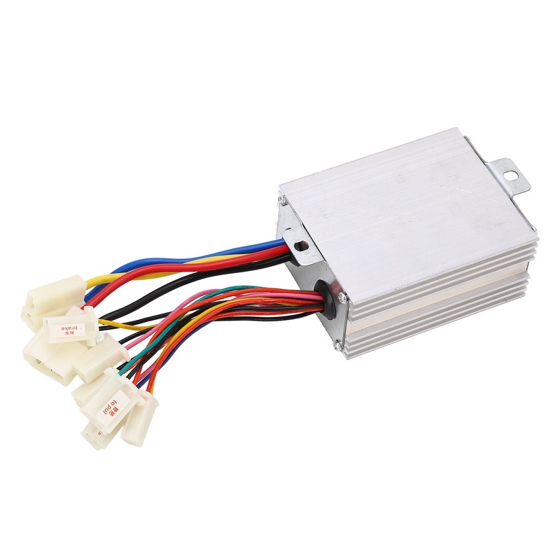 Electric Bike Brush Controller 24V 500W Multi Protection Aluminum Motor