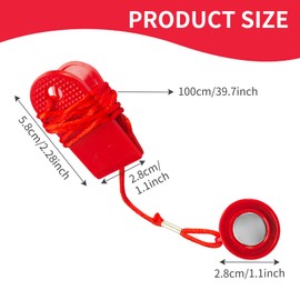 Gurfzcyuoo Treadmill Safety Key,Universal Magnetic Safety Switch for Treadmills, Emergency Stop Magnet Key Replacement Emergency Stop Accessory for Most Treadmills