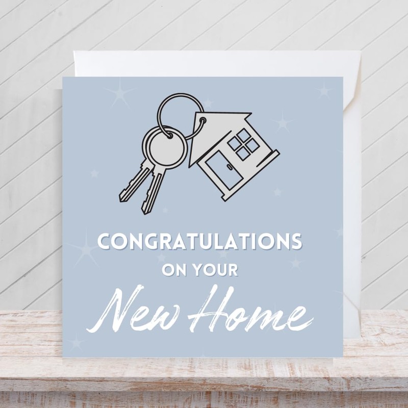 Second Ave New Home Square Card Congratulations New House Greeting