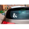 BSD Dungeons and Dragons and White Decal Vinyl Sticker Window