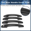INFINAUTO Autotürgriffabdeckung, Seitentürgriffabdeckung für Chevy Malibu 2013-2015 ABS Carbonfaser-Muster Schwarz,