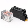 Baomain Power Relay MY2N-GS, 24V DC Coil, with DIN Rail