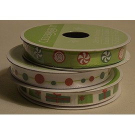3 Pack Assorted Christmas Ribbon