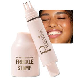 Faux Freckle Stamp Pen, Waterproof Fake Freckles Stain Marker Pencil Tool for Natural and Lifelike Sunkissed Face Freckle Makeup, Quick Dry & Long-Lasting Freckle Stamp (3# Dark)