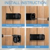 Mechanical Password Rotary Hasp Locks, 3 Digit Keyless Combination Lock