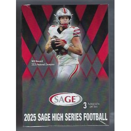 2025 Sage Football HIGH Series Factory Sealed Blaster Box-60 ROOKIES+3 AUTO