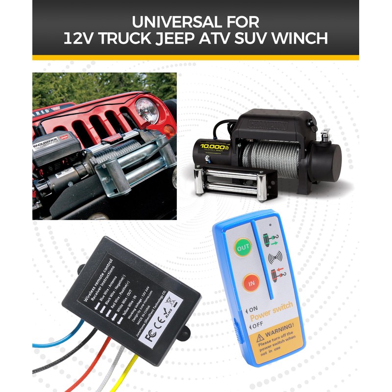 Flaconi Remote Control for Dump Trailer, Winch 12 V, Winch