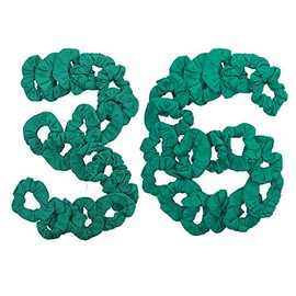 36 Pcs Solid Hair Scrunchies - Kelly Green