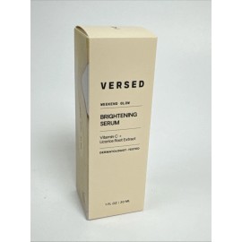 VERSED Weekend Glow Brightening Serum ~ Vitamin C + Licorice Root ~ 1 Fl Oz 30mL