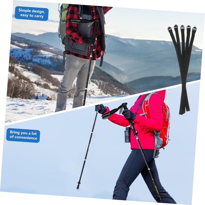 NAMOARLY Ski Pole Handle Straps Replacement 5pcs Professional Straps Walking