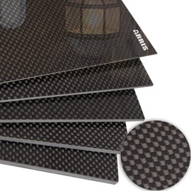 ARRIS 300x300x 1.0mm Carbon Fiber Sheet 12 x 12 inch, 0.5mm 1.5mm 2mm 2.5mm 3mm 3.5mm 4mm 4.5mm 5mm 6mm Thickness Available, 100% 3K Carbon Fiber Plate Plain Glossy