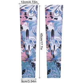 Gardening Sleeves, Garden Sleeves for Women Thorn Proof, Sun Protection Arm Cooling Sleeves with Thumb Hole (Blue)