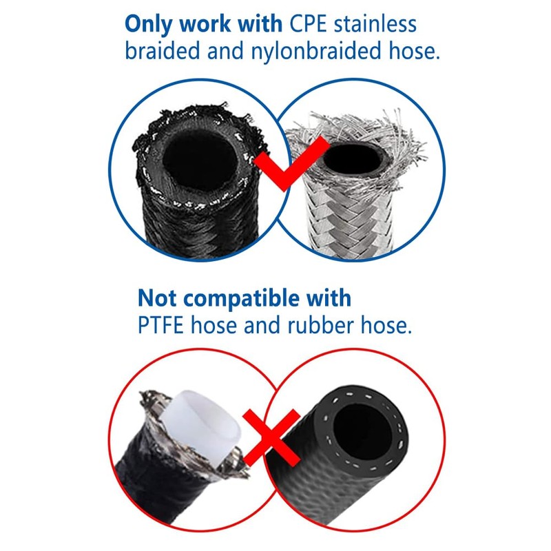 LokoCar 8AN Hose End Fitting 90 Degree Swivel For CPE