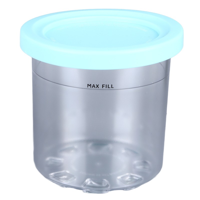 4Pcs Ice Cream Pints Containers and Lids Large Capacity Round