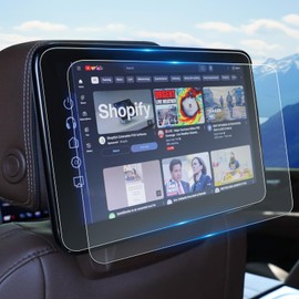 WEIPIN For 2021-2025 Suburban (LT/Z71/RST/Premier/High Country) Screen Protector 12.6 Inch Rear-seat Glossy Tempered Glass Touchscreen *2 Accessories 9H Hardness Glass - No More Scratch&Fingerprint
