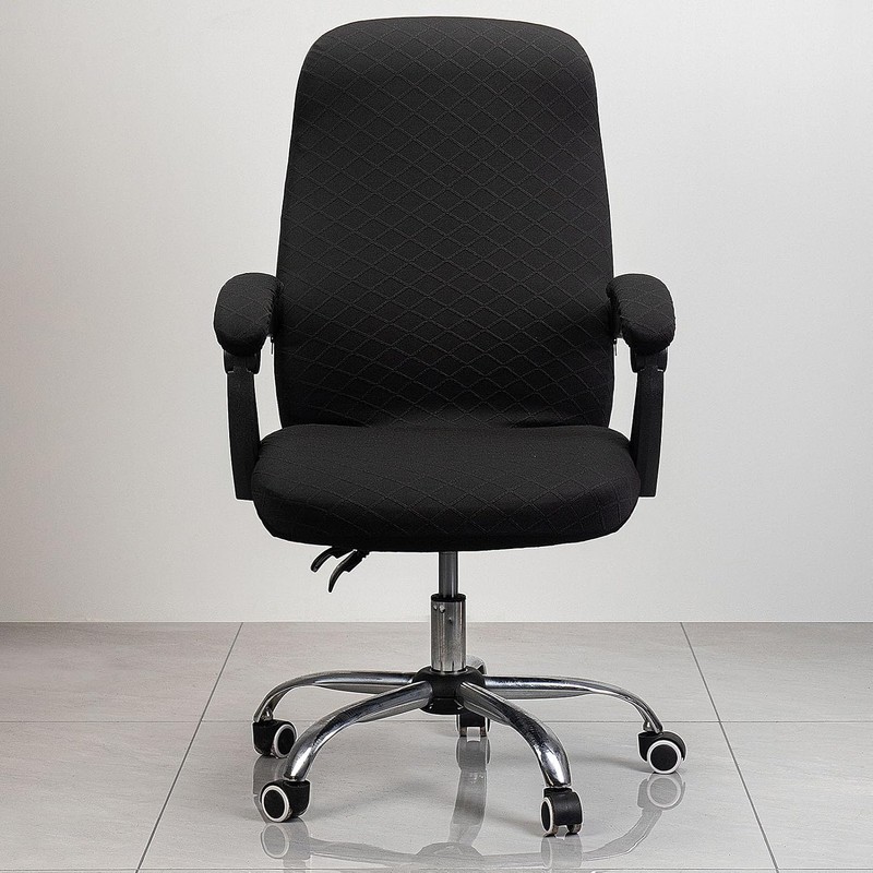 Melaluxe Office Chair Cover with Armrest Covers， Universal Stretch Desk