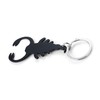 Komonee Scorpion Black Bottle Opener Key Chain Metal Wildlife Key