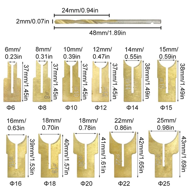 6-25 Set, Wooden Beadmaker Drill Cutter Set, Professional Woodworking Tool